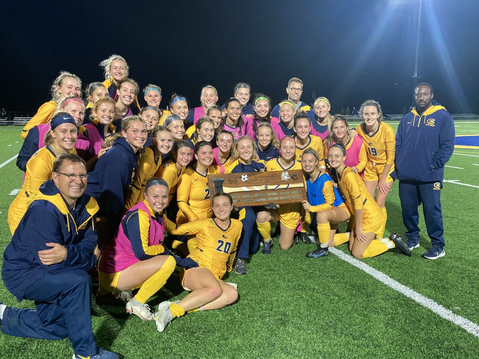 101321 uwec womens soccer battle of the blues trophy